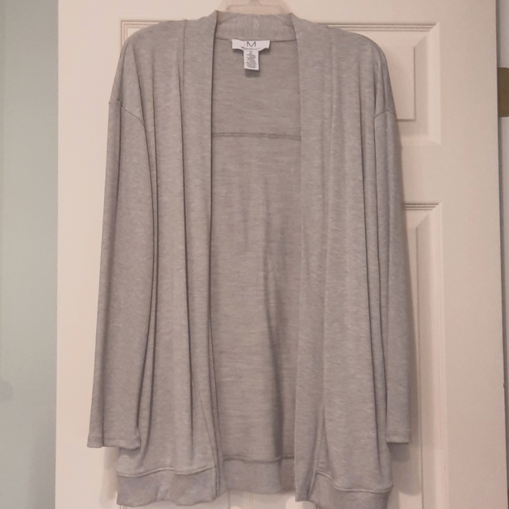 Cardigan by Magaschoni, Heather gray